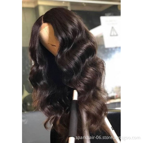 Wholesale Peruvian Hair Swiss Hd Full Lace Frontal Wig For Black Women 100% Raw Virgin Cuticle Aligned Human Hair Lace Front Wig